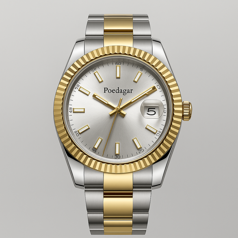 Watch Bracelet Silver Poedagar Classic