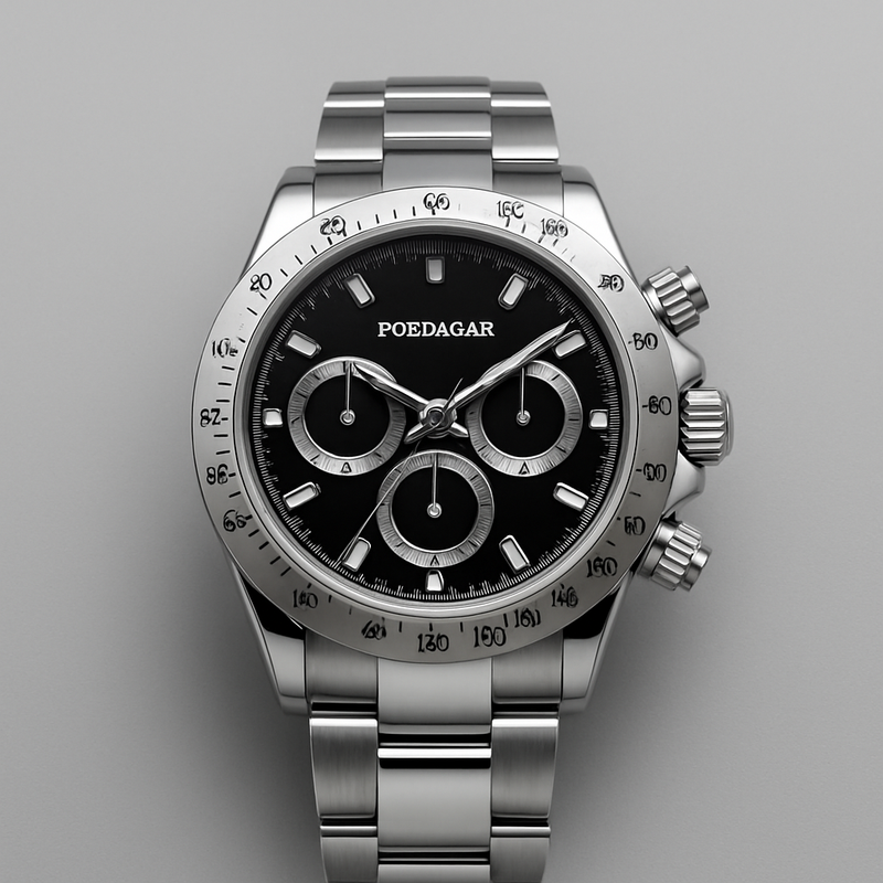 Watch Bracelet Black Poedagar Elite